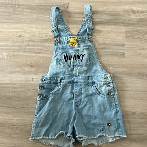 Winnie the Pooh denim shortalls